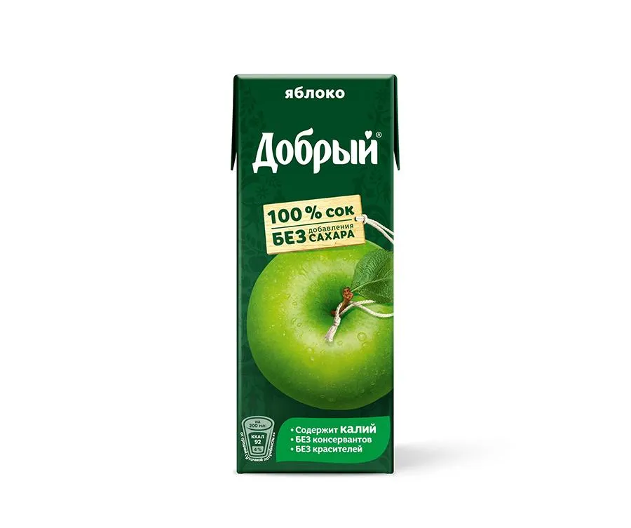 Сок "Добрый" яблоко 0.2 л.