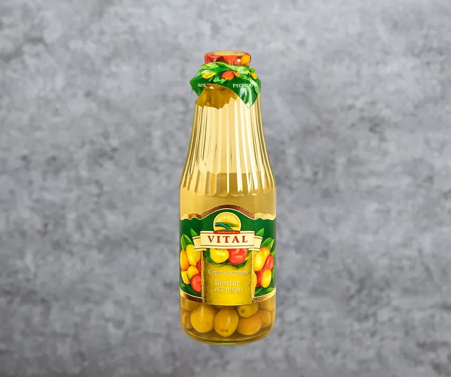 Компот "Vital" алыча 1 л.